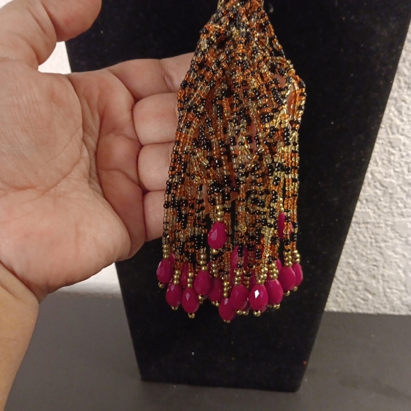 GORGEOUS NEW Linea by Louis Dell'Olio Beaded 23" Tassel Grande Necklace. - Picture 3 of 6